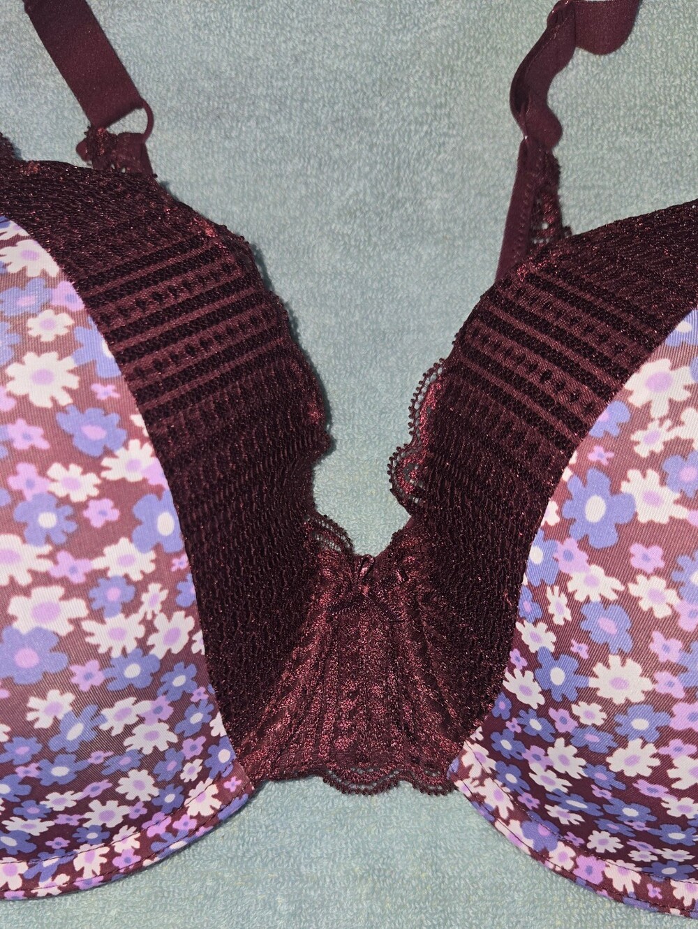 Maidenform Floral Print Bra Sz 40C - Picture 2 of 9